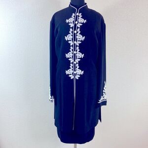 S.L.Fashions Set Tow Pc Dress & Blazer Women Size 16